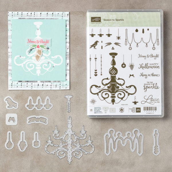 Season To Sparkle BUNDLE ( Stamps and Dies) Retired Stampin' Up! NEW - Image 2